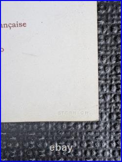 Lot exceptionnel de menus et cartons de table de la Présidence de la République