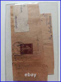 Lot histoire postale France, Inde et Madagascar cachets de cire, Victoria