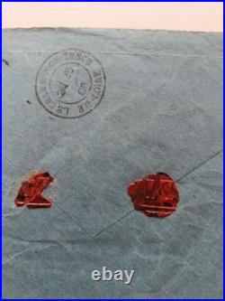 Lot histoire postale France, Inde et Madagascar cachets de cire, Victoria