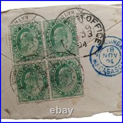 Lot histoire postale France, Inde et Madagascar cachets de cire, Victoria