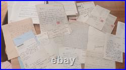 Lot lettres autographes 1948-49 Écrivains, Artistes pour le magazine Votre Amie