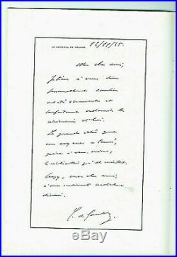 Lot lettres autographes d'Henri Frenay fondateur de la Résistance + Fascicule