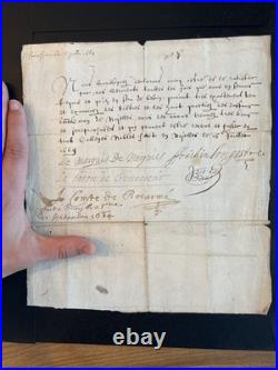 Lot manuscrits anciens Carondelet Noyelles sceaux & lettres patentes XVIe-XVII