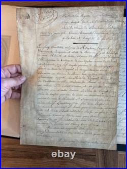 Lot manuscrits anciens Carondelet Noyelles sceaux & lettres patentes XVIe-XVII