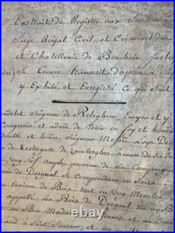 Lot manuscrits anciens Carondelet Noyelles sceaux & lettres patentes XVIe-XVII