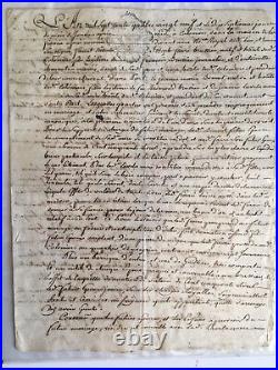 Lot vieux papier manuscrit acte notarial XVIIIe 1700 vignes COLOMIERS Occitanie
