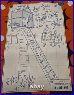 Lots affiches scolaires Oberthur