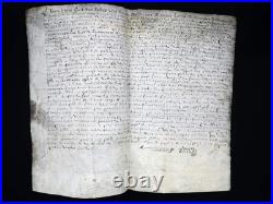 Louis DE CREVANT DUC D'HUMIERES parchemin manuscrit signé 1688