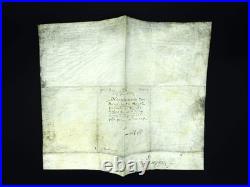Louis DE CREVANT DUC D'HUMIERES parchemin manuscrit signé 1688