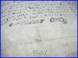 Louis DE CREVANT DUC D'HUMIERES parchemin manuscrit signé 1688