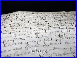 Louis DE CREVANT DUC D'HUMIERES parchemin manuscrit signé 1688