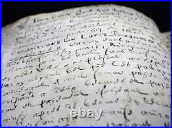 Louis DE CREVANT DUC D'HUMIERES parchemin manuscrit signé 1688