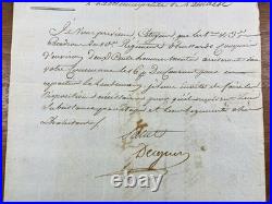 Louis Desguers 1798 Lambesc Régiment de Hussards Rare Marque Postale de Nîmes