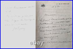 Louis Franchet d'Espérey (1856-1942), Maréchal de France. 2 lettres autographes