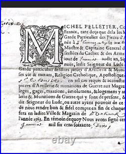 Louis XIV Michel Pelletier Trésorier et garde général de l'Artillerie
