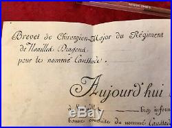 Louis XVI Brevet De Chirurgien-major Du Regiment De Noailles 13 Mai 1788