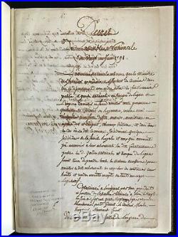 Louis XVI / Marie-antoinette / Fuite Varennes / Manuscrit (1791) / Arrestation