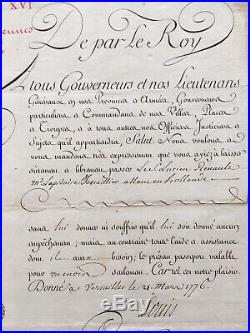 Louis XVI Passeport 1776
