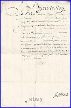 Louis XV Ordre militaire au lieutenant colonel de Launey