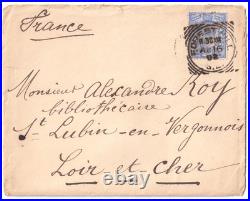 Louise MICHEL Charmante enveloppe autographe orpheline 1902 Anarchisme