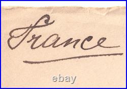 Louise MICHEL Charmante enveloppe autographe orpheline 1902 Anarchisme