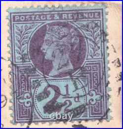 Louise MICHEL Enveloppe autographe avec cadre Exil Londres Anarchisme