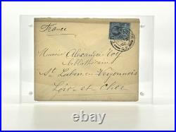 Louise MICHEL Enveloppe autographe envoyée depuis Londres 1900