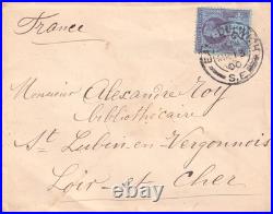 Louise MICHEL Enveloppe autographe envoyée depuis Londres 1900