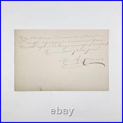 Louise-victorine Ackermann Non, Ton Éternité Manuscrit Signé Circa 1871