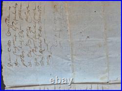 MANUSCRIT 1587. BAIL HENRI III. FONTANIL / REYDOZ. Acte Notarié 7p Signé