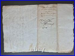 MANUSCRIT 1587. BAIL HENRI III. FONTANIL / REYDOZ. Acte Notarié 7p Signé