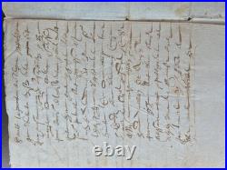 MANUSCRIT 1587. BAIL HENRI III. FONTANIL / REYDOZ. Acte Notarié 7p Signé