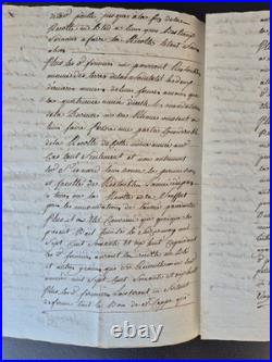 MANUSCRIT 1690 MARINE Royale AMIRAUTÉ Justice Louis XIV De La Roque 5p