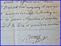 MANUSCRIT 1690 MARINE Royale AMIRAUTÉ Justice Louis XIV De La Roque 5p