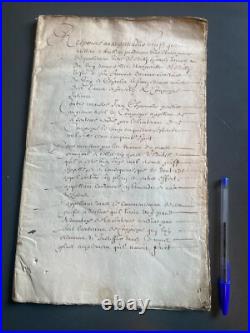 MANUSCRIT JURIDIQUE RÉPONSE À APPEL D'UN JUGEMENT DE 1765 29 pp. In-folio