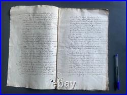 MANUSCRIT JURIDIQUE RÉPONSE À APPEL D'UN JUGEMENT DE 1765 29 pp. In-folio