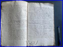 MANUSCRIT JURIDIQUE RÉPONSE À APPEL D'UN JUGEMENT DE 1765 29 pp. In-folio