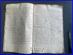 MANUSCRIT JURIDIQUE RÉPONSE À APPEL D'UN JUGEMENT DE 1765 29 pp. In-folio