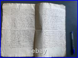MANUSCRIT JURIDIQUE RÉPONSE À APPEL D'UN JUGEMENT DE 1765 29 pp. In-folio
