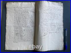 MANUSCRIT JURIDIQUE RÉPONSE À APPEL D'UN JUGEMENT DE 1765 29 pp. In-folio