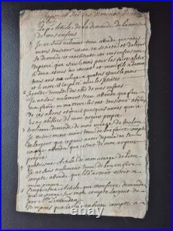 MANUSCRIT XVIIe PROVENCE Conflit Freres Toulon Lyon Jésuites Éducation Écus