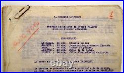 MANUSCRIT signé ROBERT VALETTE comédie LA LEGENDE BRETONNE datée 1922 TAPUSCRIT