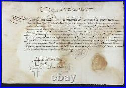 MARIE DE MEDICIS Reine de France document signé Lettre de sauvegarde 1625
