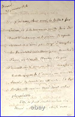 MICHELET (Jules) 1798-1874, écrivain et historien, lettres autographes signées