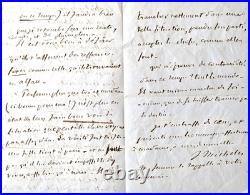 MICHELET (Jules) 1798-1874, écrivain et historien, lettres autographes signées