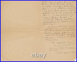 M. DESVALLIÈRES belle lettre de guerre 1916 poilus acteur Febvre et autre lettre