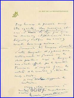 M. DESVALLIÈRES belle lettre de guerre 1916 poilus acteur Febvre et autre lettre