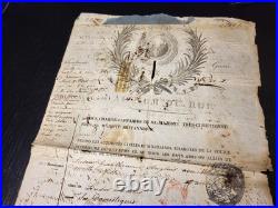 Magnifique Et Long Passeport De 1819/1821
