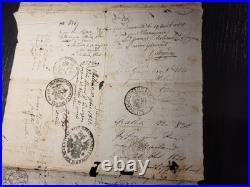 Magnifique Et Long Passeport De 1819/1821