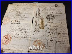 Magnifique Et Long Passeport De 1819/1821